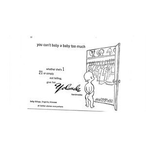 Yolande Handmade Baby Lingerie Advertisement 1950s Vintage Print Ad 9 inch Tall